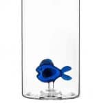 Glass Water Bottle Fun Kitchen 1.2 Ltr - Fish