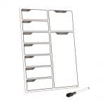 CKB Ltd Magnetic Whiteboard Side