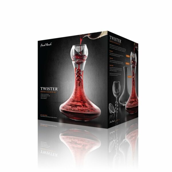 Final Touch Twister Wine Aerator Decanter -0