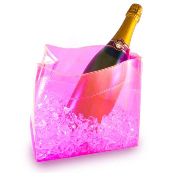 Pink Foldable Ice Bucket