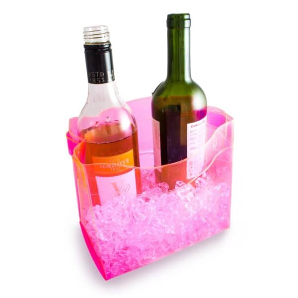 Pink Foldable Ice Bucket