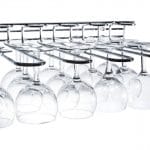 Under Cupboard & Wall Glass Storage Rack