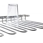 Under Cupboard & Wall Glass Storage Rack