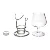 Brandy Snifter Warmer Glass and Stand