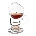 Brandy Snifter Warmer Glass and Stand