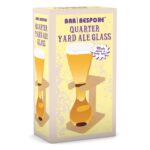 Quarter Yard Ale or Beer Glass with Wooden Stand