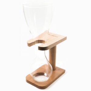 Quarter Yard of Ale Glass with Wooden Stand