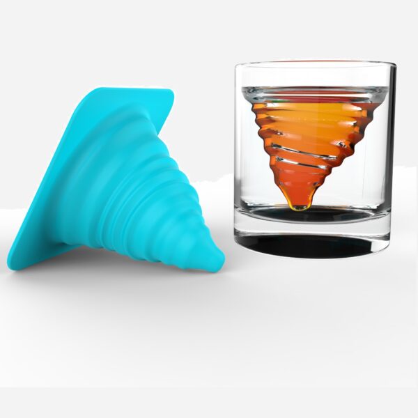 Tornado Silicone Ice Mould and Glass Set