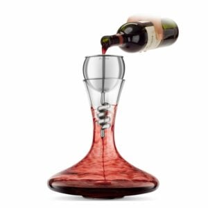 Final Touch Twister - Stainless Steel Aerator & Decanter Set