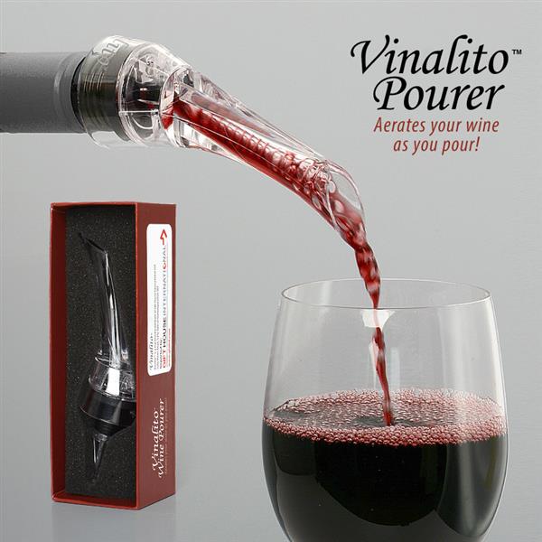 Vinalito White/Red Wine Aerating Bottle Pourer Decanter Aerator Bar Drink Gift 