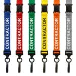Pre-printed CONTRACTOR Lanyard