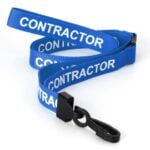 Pre-printed CONTRACTOR Lanyard