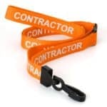 Pre-printed CONTRACTOR Lanyard
