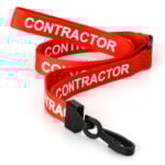 Pre-printed CONTRACTOR Lanyard