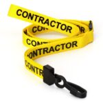 Pre-printed CONTRACTOR Lanyard