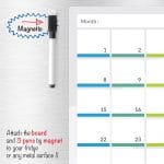 Calendar Magnetic Fridge Board