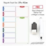 Magnetic Daily Planner whiteboard fridge