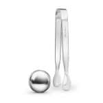 Ice ball and tong standing up