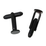 Black Tone 8mm Cufflink Blanks Backs