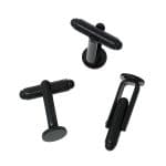 Black Tone 8mm Cufflink Blanks Backs