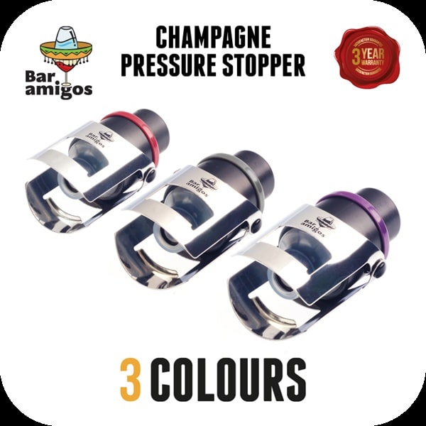 Pack of 3 Champagne Pressure Stoppers