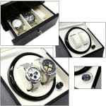 CKB Ltd Deluxe Automatic Double Watch Winder with Draw