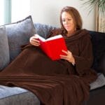Snug-Rug DELUXE Blanket with Sleeves Chocolate