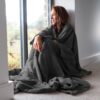 Snug-Rug DELUXE Blanket with Sleeves Slate Grey