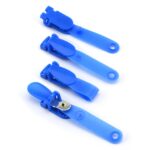 Blue Plastic ID Holder Badge Clips