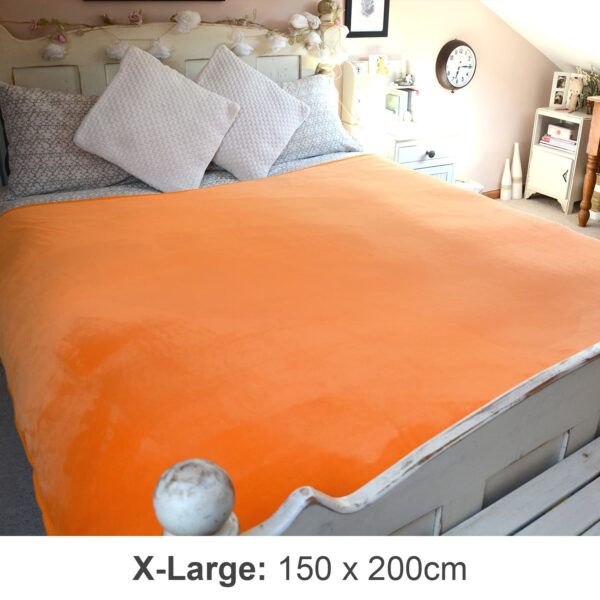 Snug-Rug PREMIUM Throw Blanket Mandarin Orange