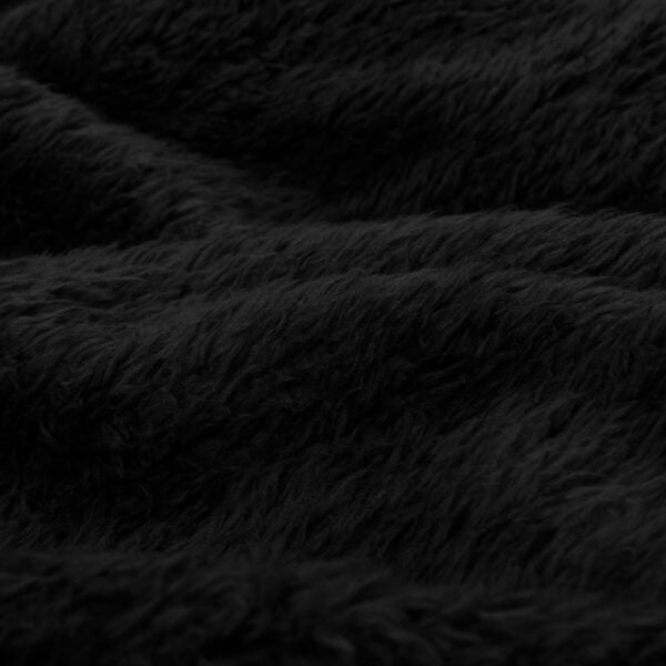 Snug-Rug Sherpa Throw Blanket (Black)