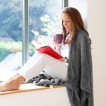 Snug-Rug Sherpa Throw Blanket (Slate Grey)