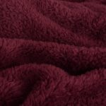 Snug-Rug Sherpa Throw Blanket (Mulberry Red)