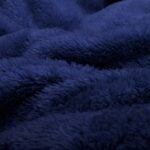 Snug-Rug Sherpa Throw Blanket (Navy Blue)