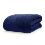 Snug-Rug Sherpa Throw Blanket (Navy Blue)