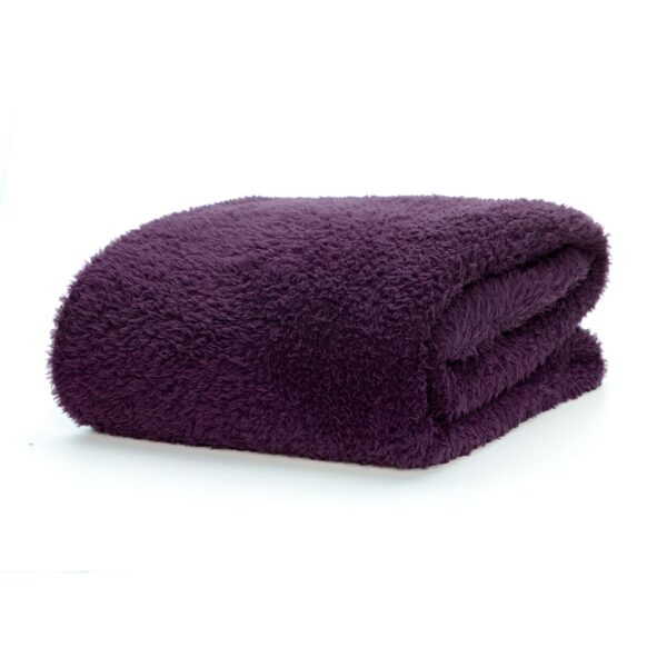 Snug-Rug Sherpa Throw Blanket (Purple)