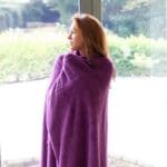 Snug-Rug Sherpa Throw Blanket (Purple)