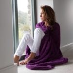 Snug-Rug Sherpa Throw Blanket (Purple)