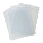Vertical A6 ID Badge Card Holder Plastic PVC Wallet 17.5cm x 11.8cm