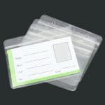 Expo ID Badge Card Plastic Pocket Holder Horizontal