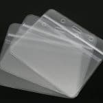 ID Badge Card Plastic Pocket Holder Horizontal Pouches 10 x 8cm