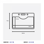 Budget Clear ID Card Badge Holders size
