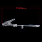 Pack of 50 Clear Grip Plastic Crocodile Clips for ID Badge Holders Strap