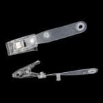 Pack of 50 Clear Grip Plastic Crocodile Clips for ID Badge Holders Strap