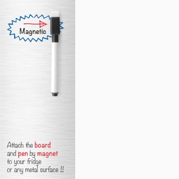 Blank A3 Dry Wipe Magnetic Whiteboard Fridge Board