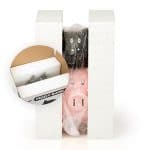His and Hers Ceramic Piggy Bank packaging