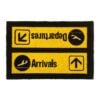 Arrivals And Departures Airport Novelty Coir Doormat