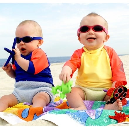 Banz Baby Retro Sonnenbrillen für Kinder von 0 bis 2 Jahren.
