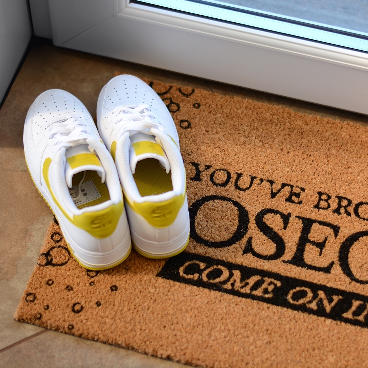 Prosecco Novelty Coir Doormat