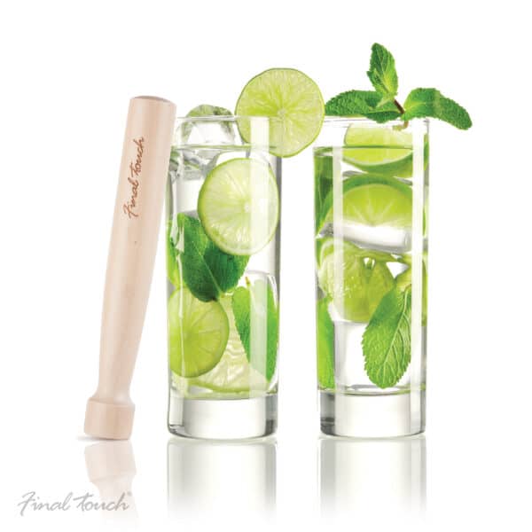 Final Touch Mojito Glass & Muddler Set